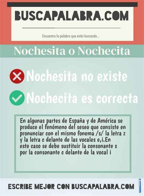 Cómo se escribe nochesita o nochecita